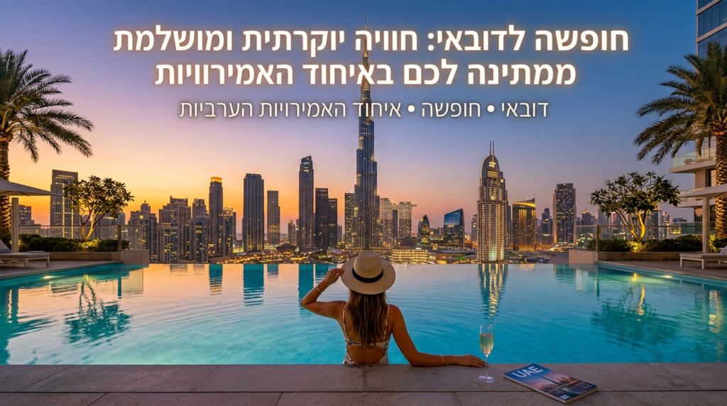 Illustration of חופשה לדובאי: חוויה יוקרתית ומושלמת ממתינה לכם באיחוד האמיר