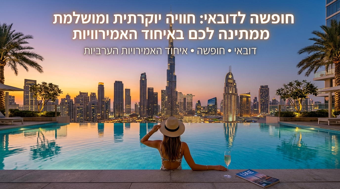 Illustration of חופשה לדובאי: חוויה יוקרתית ומושלמת ממתינה לכם באיחוד האמיר