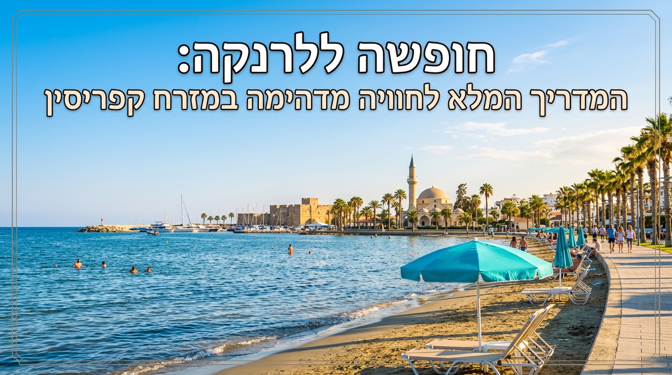 Illustration of חופשה ללרנקה: המדריך המלא לחוויה מדהימה במזרח קפריסין